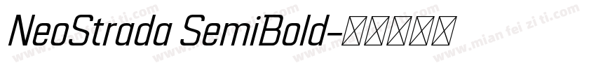 NeoStrada SemiBold字体转换